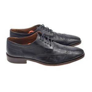JOHNSTON & MURPHY Men's Wingtip Oxford Leather Dress Shoes SIZE 12 Black
